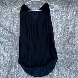 Banana republic Navy satin tank xs